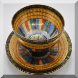 P70. Small footed bowl and saucer. Made in Japan. 